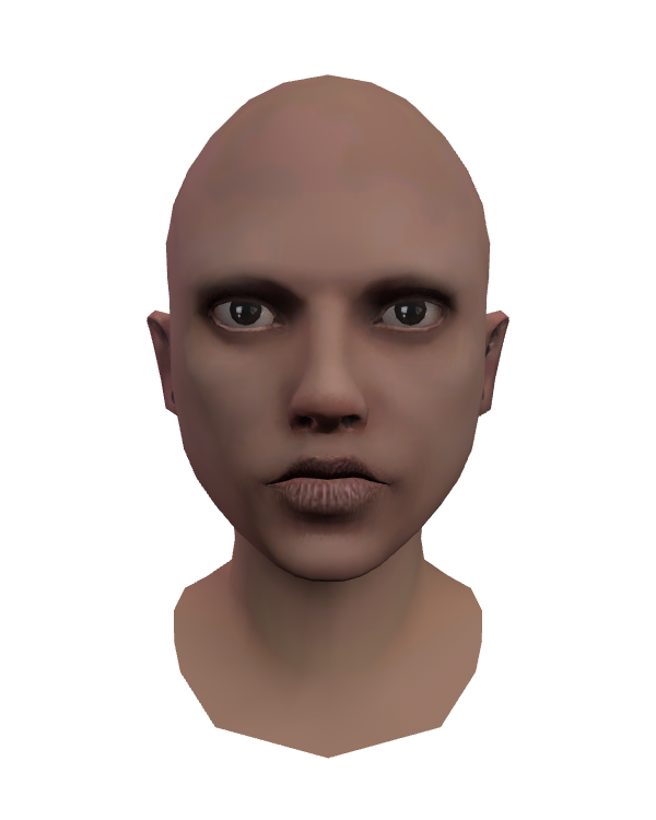 Male Face 000 White